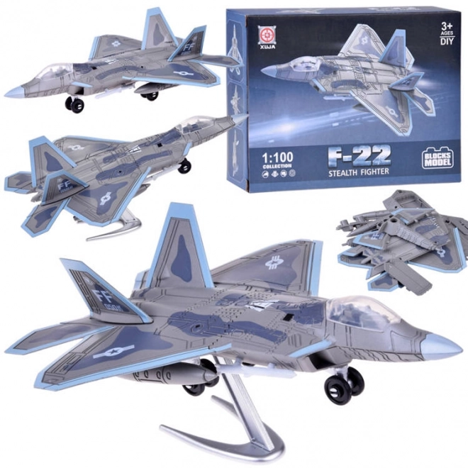 set de construcție avion F-22 Jet