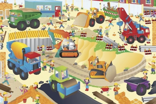 Puzzle Gigant de Podea Șantier