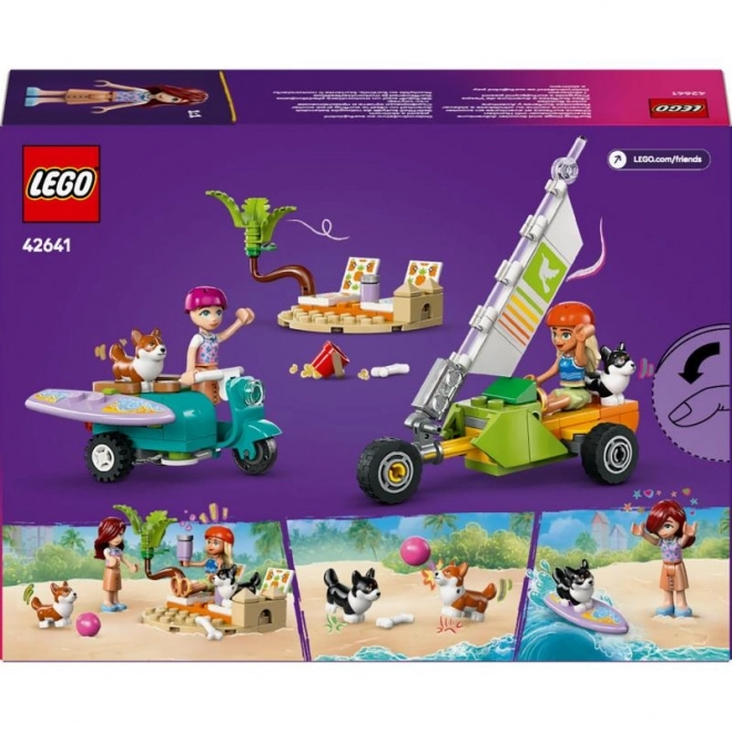 Lego Friends aventura cu câini surferi și scuter