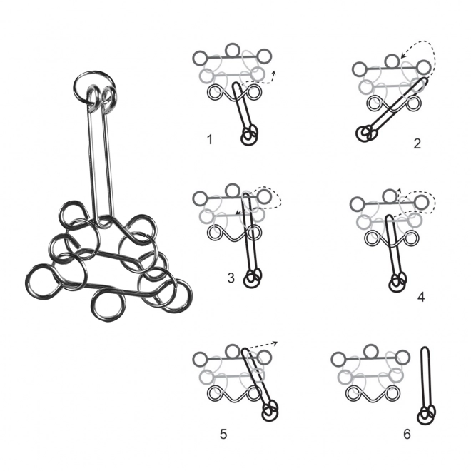 Puzzle metalic