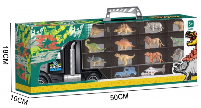 Woopie camion cu dinozauri