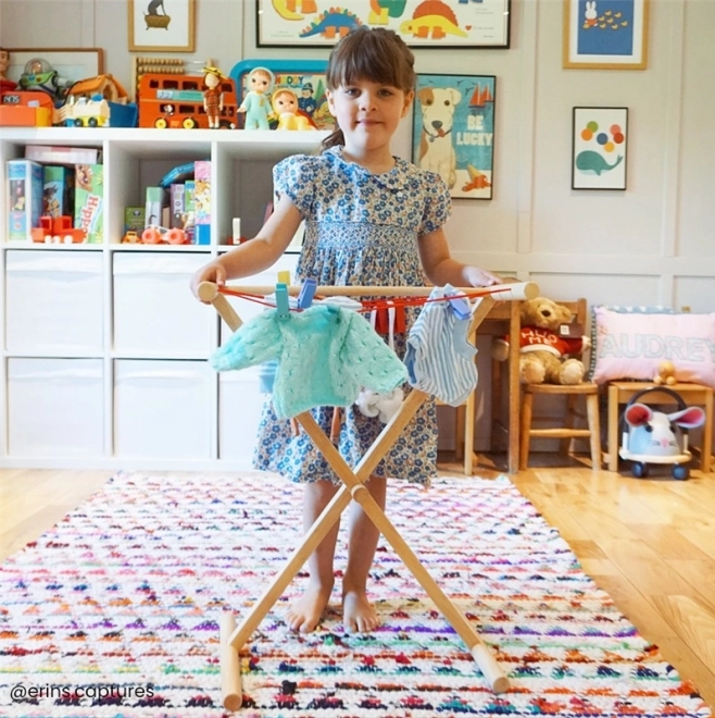 Uscător de rufe din lemn Bigjigs Toys