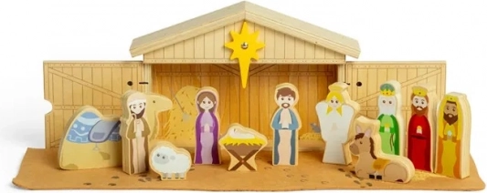 Betleem de Crăciun din lemn Bigjigs Toys