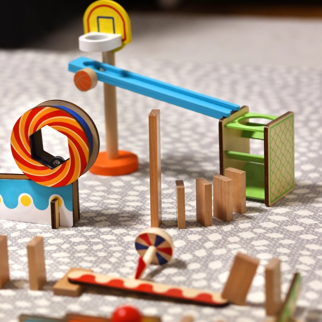Domino din lemn pentru copii Crazy