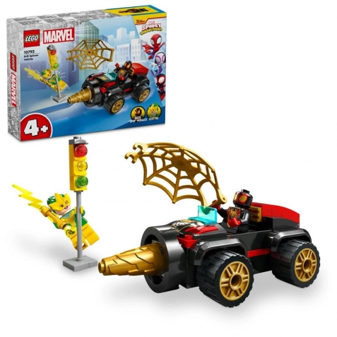 lego vehicul cu burghiu Spidey și prieteni supereroi