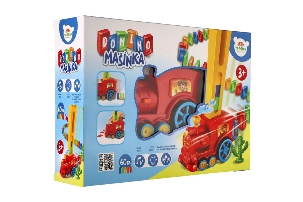 Locomotivă joacă Domino cu sunet și lumină