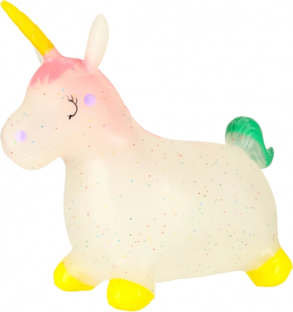 Jucărie săltăreață pentru copii cu pompă - Unicorn din cauciuc