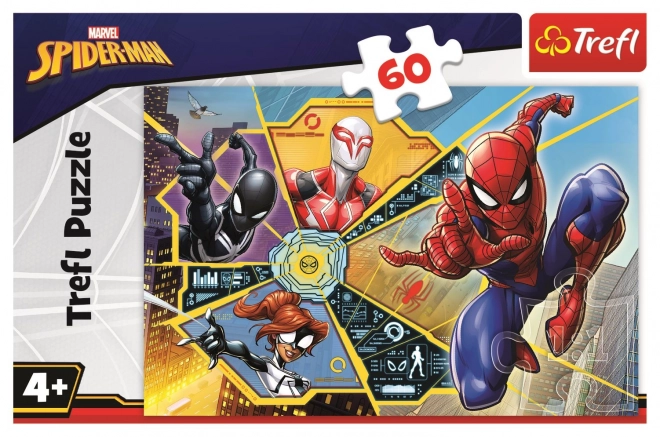 Puzzle Spiderman Na Rețea 60 piese