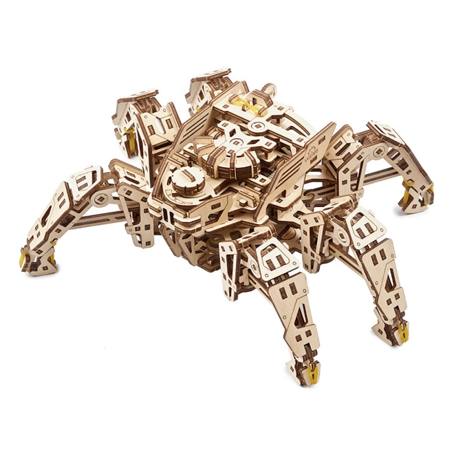 Puzzle 3D Mecanic din Lemn Ugears Explorator Hexapod