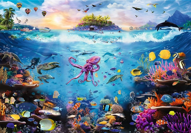 Puzzle TREFL pătrundere în paradisul subacvatic 13500 piese