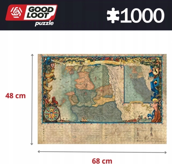 Puzzle The Witcher: regatele din nord 1000 piese