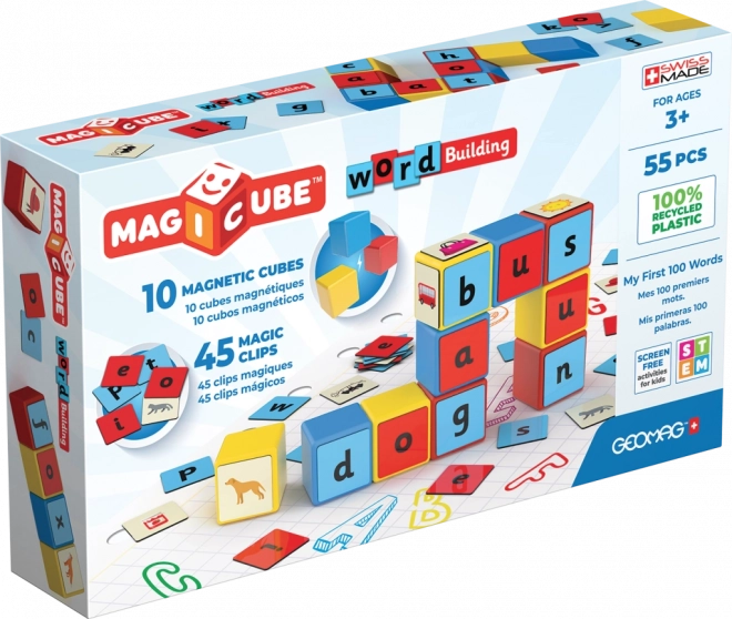 Geomag Magicube Cuvinte 55 piese