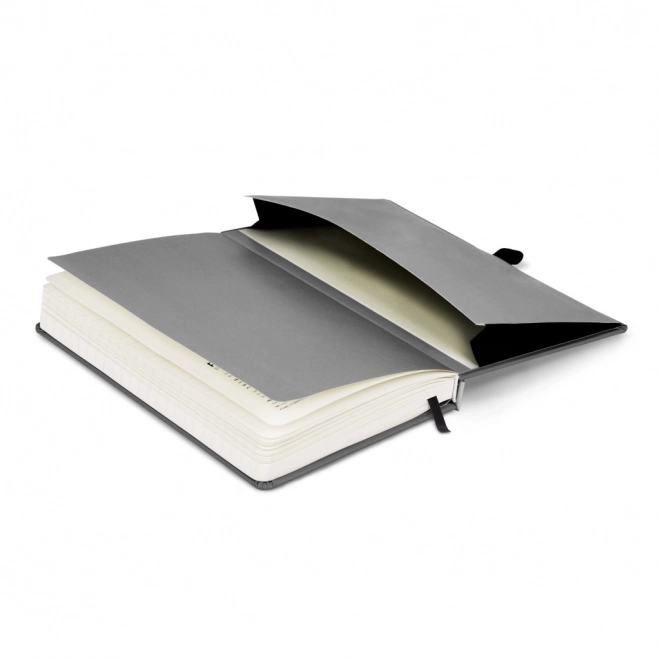 Caiet NOTIQUE negru-gri cu linii 13 x 21 cm