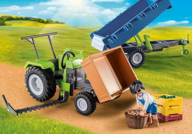 Tractor cu remorcă Playmobil Country