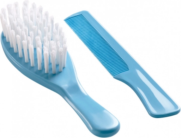 Set perie și pieptene pentru păr, Turcoaz