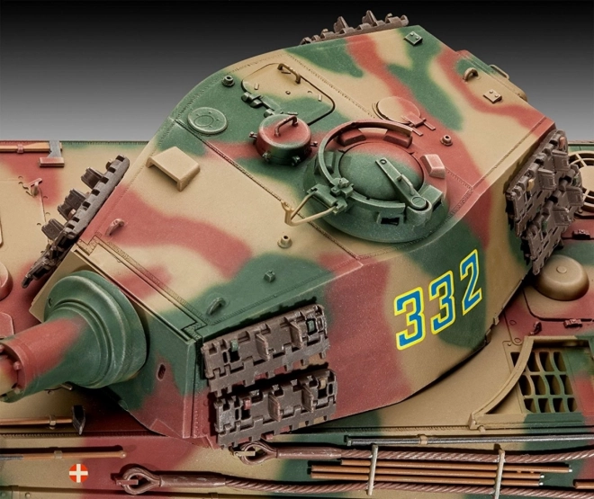 Model din plastic Tankul Tiger II Henschel Turret