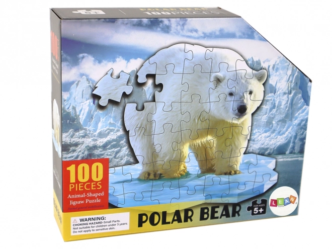 Puzzel 100 piese motiv urs polar