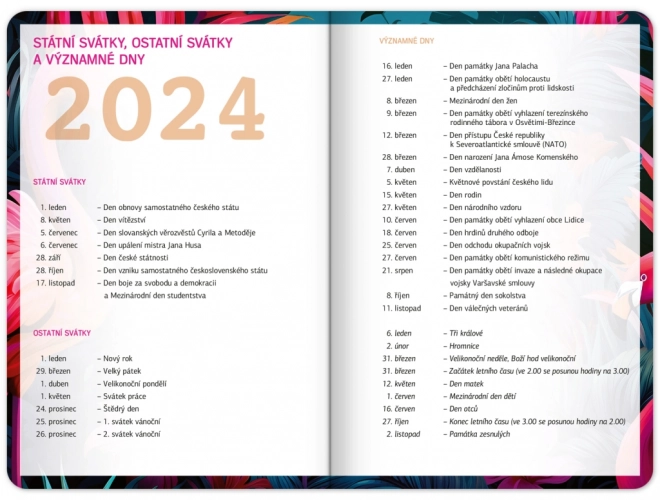 Agenda școlară Flamingo (septembrie 2024 – decembrie 2025)