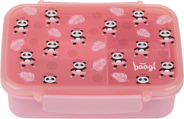 Cutie pentru gustări Baagl cu compartimente Panda