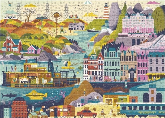 Puzzle HEYE Masters: filmele lui Wes Anderson 1000 piese