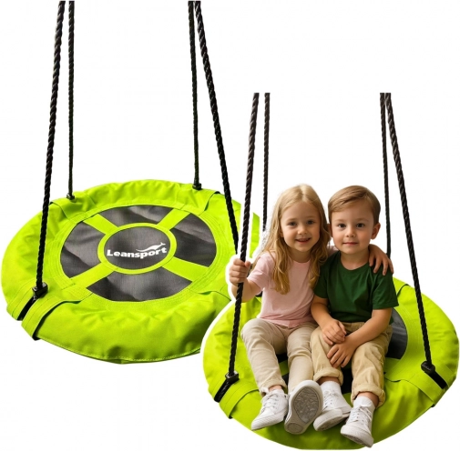 Leagăn de grădină pentru copii, Cuib de Barză Verde, 60 cm