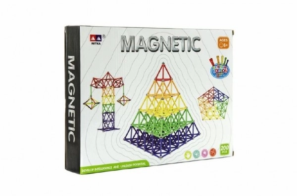 Set de construcție magnetic Witka 200 buc