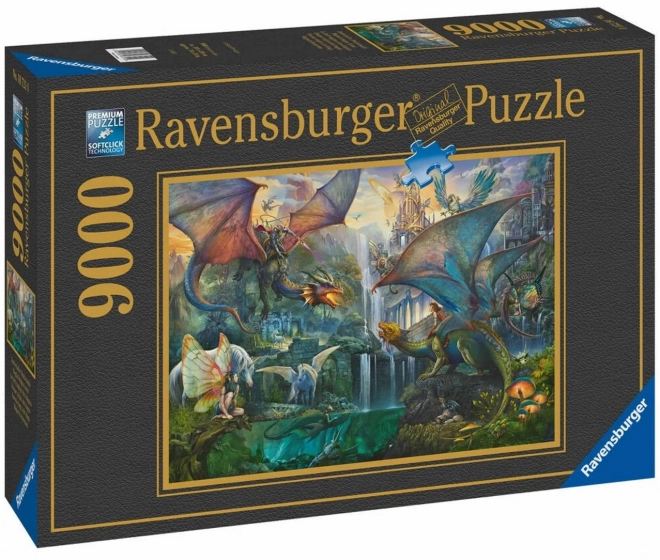 Puzzle pădurea dragonului Ravensburger 9000 piese