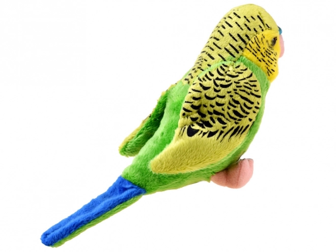 Papagal ondulat verde pluș 13 cm