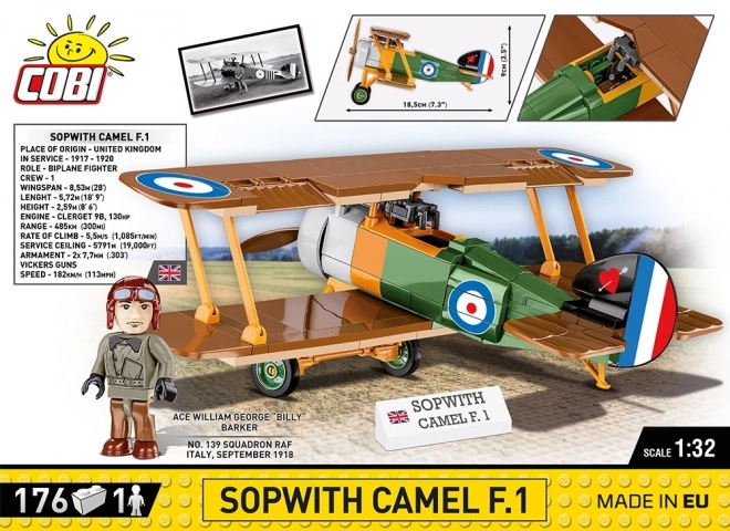 avion din cărămizi Sopwith Camel F.1