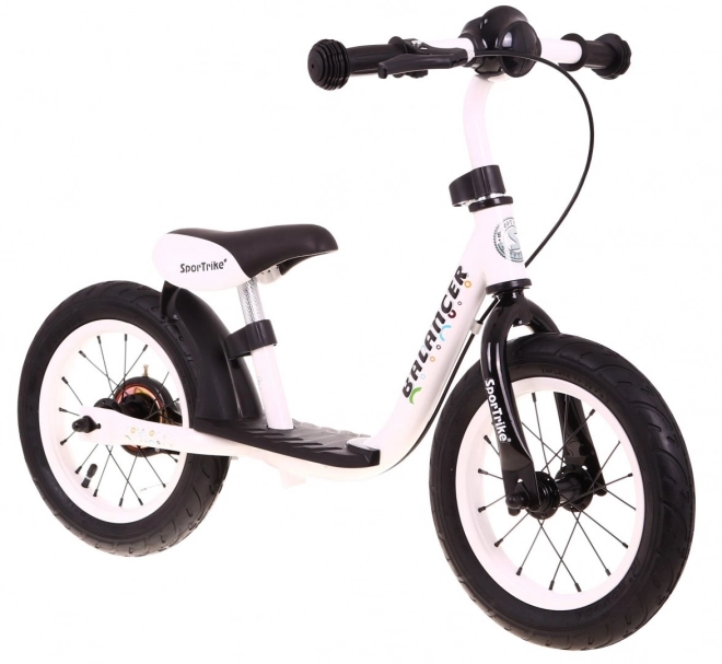 Bicicletă fără pedale SporTrike Balancer pentru copii albă