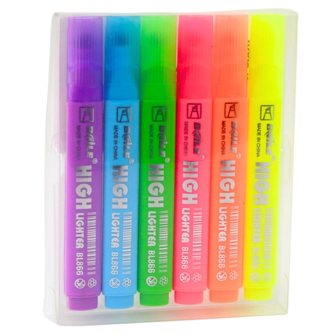 Set de marcatoare neon 6 buc