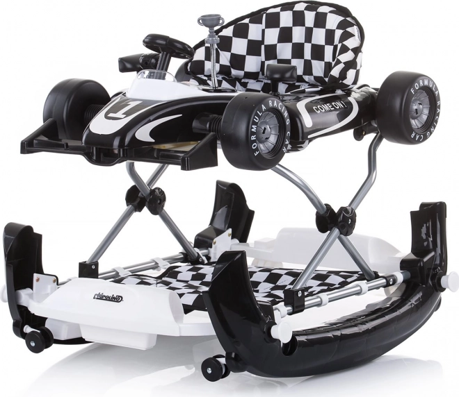 Choditor interactiv 4 în 1 Car Racer, Roșu – Negru+Alb