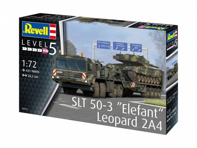 Model de plastic SLT 50-3 Elefant și Leopard 2A4