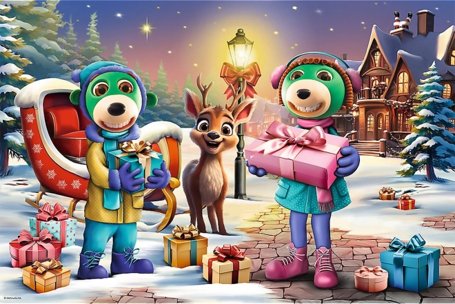 Puzzle Treflíci: Timp de iarnă MAXI 24 piese