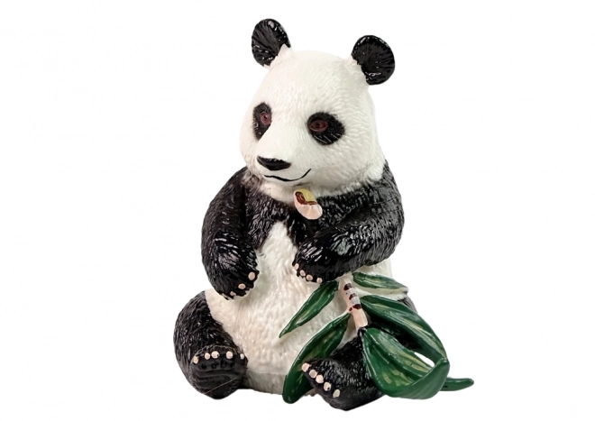 figurina panda uriașă cu bambus