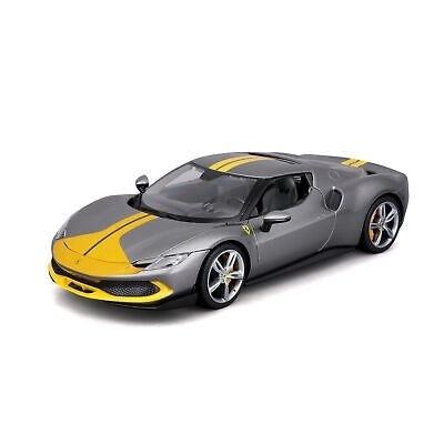 Mașinuță Ferrari 296 GTB Assetto Fiorano Gri Bburago 1:18