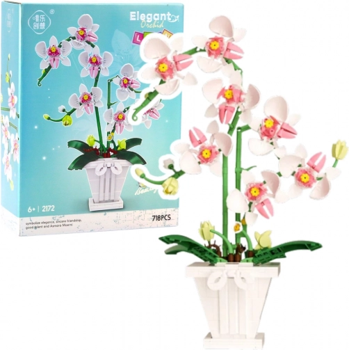 Set de construcție Orhidee Elegantă 718 Piese