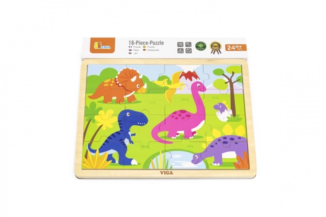 Puzzle lemn Dinozauri