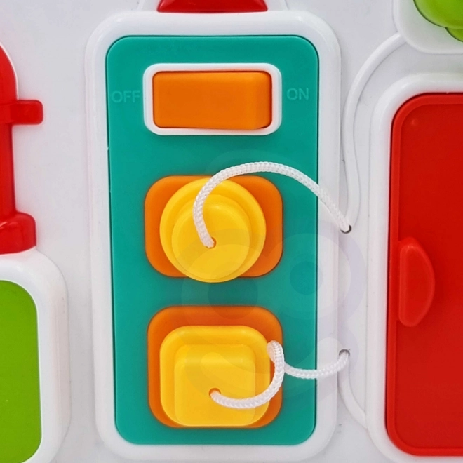 Tablă de activități Montessori cu efecte sonore și luminoase Woopie