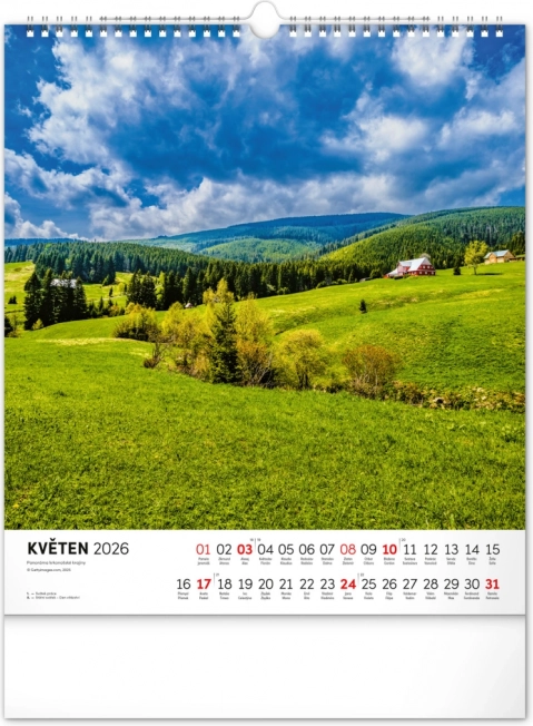 Calendar de perete Krkonoše 2026