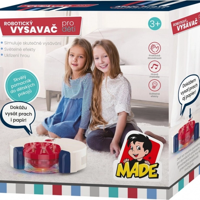 Aspirator robotic pentru copii cu lumini și sunete
