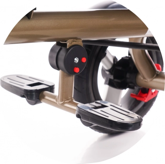 CHIPOLINO Triciclu pentru gemeni 2Play Obsidian – argint