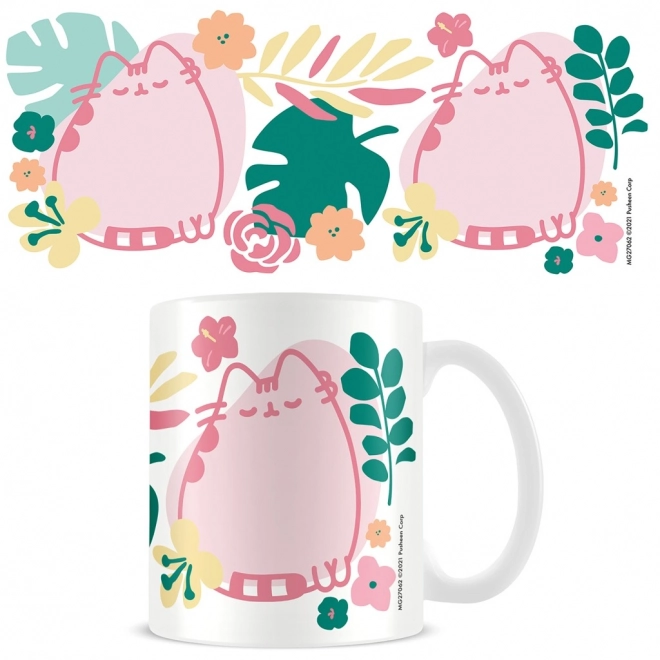 Cana ceramică Pusheen Tropical