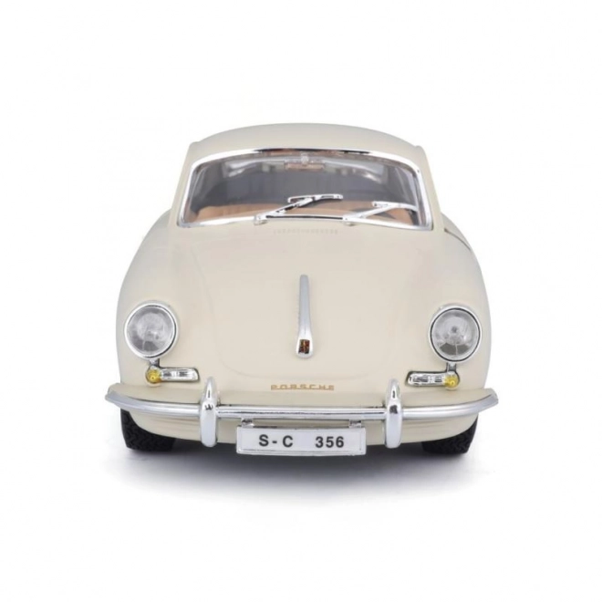 Mașină de colecție Porsche 356B Coupe 1961 Ivory la scară 1:24 de la Bburago