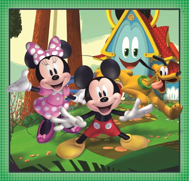 Puzzle cu Mickey și prietenii 3x48 piese