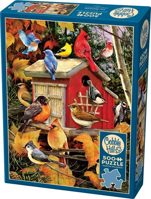 Puzzle Toamna Casuță de păsări 500 piese