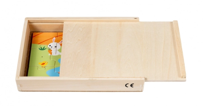 Puzzle din lemn - Viața la sat