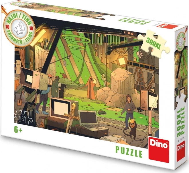 Puzzle DINO găsește 10 obiecte: Film XL 300 piese