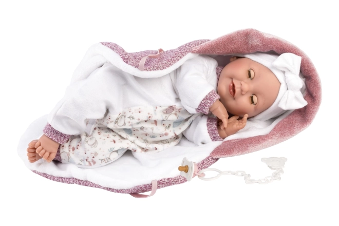 Nou Născut - Păpușa Realistă Care Clipește și Scoate Sunete - 42 cm