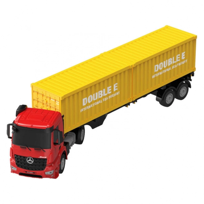 Camion cu telecomandă Mercedes-Benz Arocs roșu Double Eagle